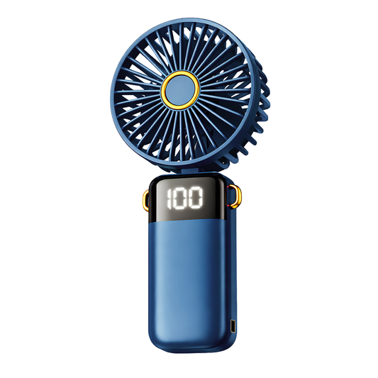 "Ventilateur Portable LED 5000mAh – Mini Climatiseur Pliable 90° | Fraîcheur Ultra-Rapide"