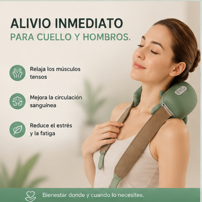 Masajeador Cervical 8D – Alivio Instantáneo para Cuello y Hombros
