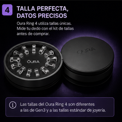 Oura Ring 4 – Anillo Inteligente de Salud y Bienestar | Seguimiento de Sueño, Estrés, Ritmo Cardíaco y Temperatura