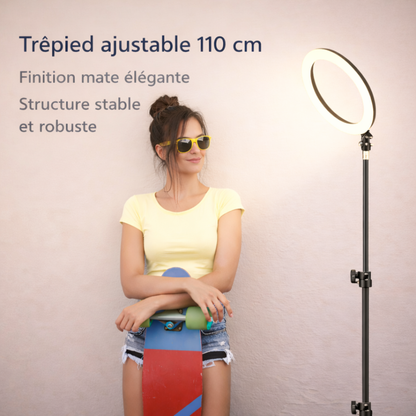 Anneau lumineux LED 10”